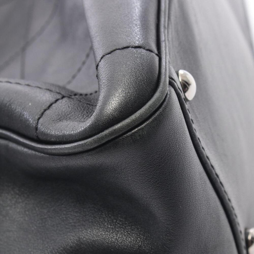 CHANEL Black Lambskin Leather Tote Bag - Picture 7 of 10